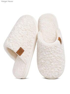 Faux Fur Memory Foam House Slippers